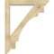 Ekena Millwork Merced Slat Rough Sawn Bracket w/ Offset Brace, Douglas Fir, 6"W x 36"D x 44"H BKT0604X36X44MRC06RDF - alternate 4